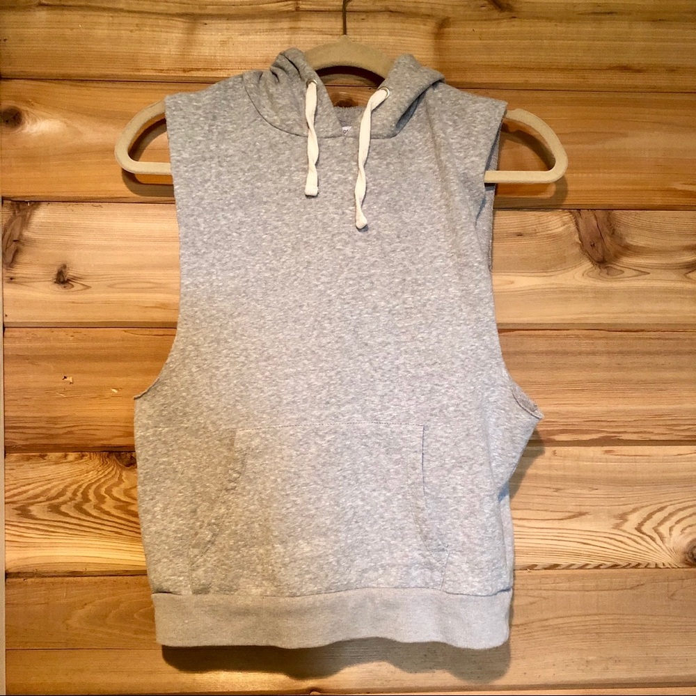Gray Hoodie Vest
